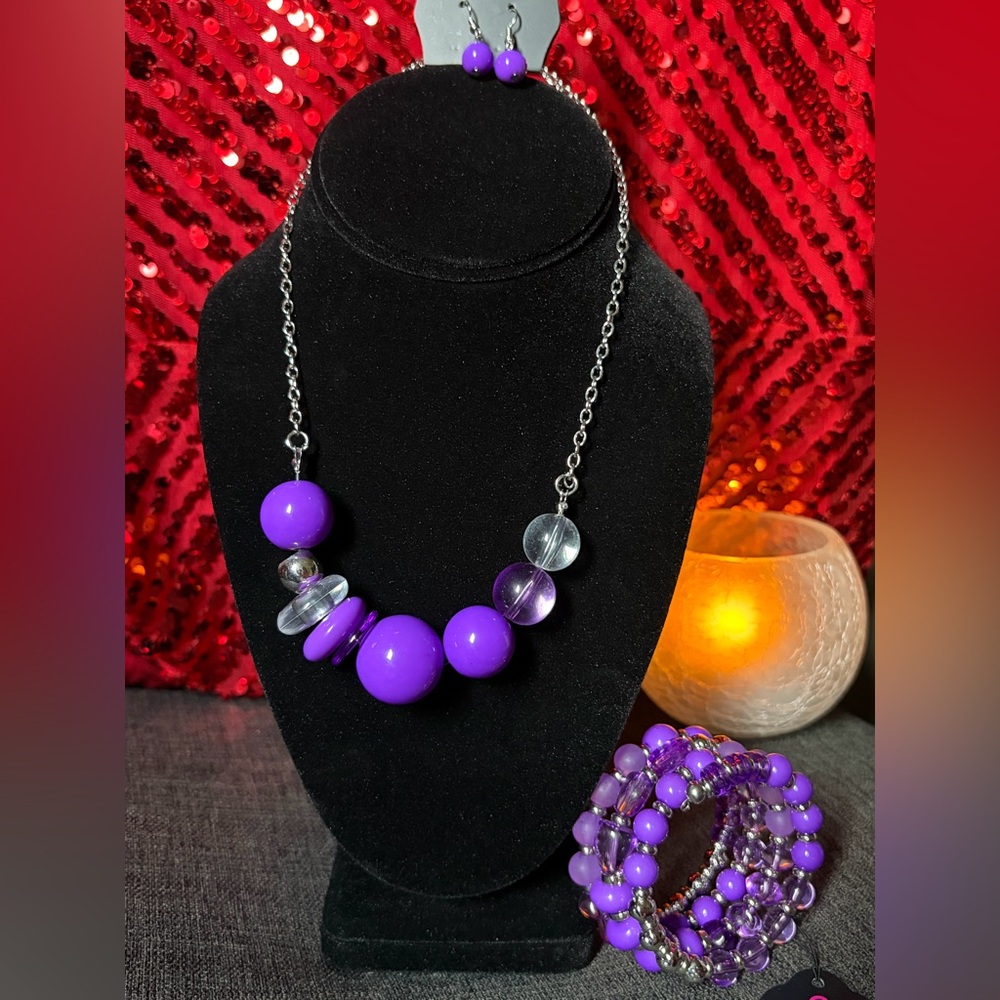 Paparazzi Purple Jewelry Set